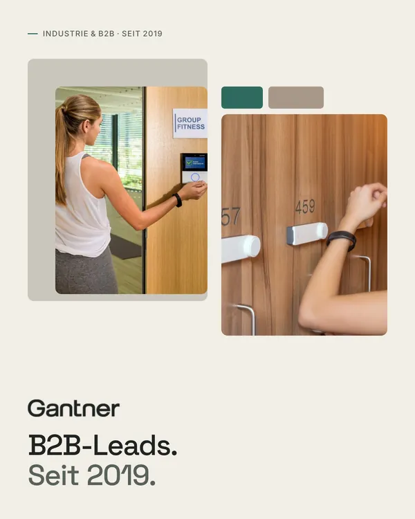 Key Visual GANTNER: B2B-Leads seit 2019